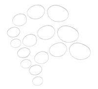 PRETYZOOM 60 pezzi Cinghie in Gomma per Registratore Cassetta Riparazione Misure Miste Cinghie Trasmissione Resistenti per Registratori Audio Lettori Dvd e Ripetitori