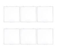 PRETYZOOM 6pezzi Contenitore Plastica Trasparente per Esemplari di Farfalle Scatola con Cerniera per Conservazione Ricordi Vetrina Espositiva per Collezionisti e Scuole