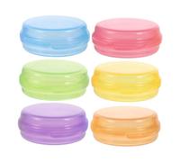 PRETYZOOM 6pezzi Contenitore Portapillole Tascabile Portatile Design Compatto per Conservazione Quotidiana di Vitamine e Medicinali Coperchio Trasparente per Facile Controllo della Quantità