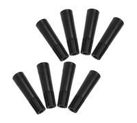 PRETYZOOM 8 Pezzi Adattatore Telescopico Dell'asta Fine Per Il Palo Estensione Cappuccio Terminale Del Manico Del Maniche a Canna Da Ginnastica Attacchi Al Mop Nero Plastica