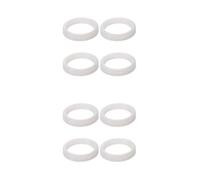 PRETYZOOM 8 Pezzi Anello Diffusore in Silicone Bianco 56mm per Lampadine | Struttura ad Anello Bordo Ampio, Installazione Semplice, Diffusione Stabile, Riutilizzabile per Casa e Luce Notturna
