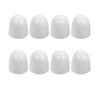 PRETYZOOM 8 Pezzi Copribulloni Wc, Tappi per Bulloni Wc, Abs Bianco, Coperture Decorative per Viti del Water, per Casa e Hotel