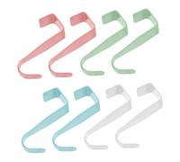 PRETYZOOM 8 Pezzi Ganci per Porta in Acciaio al Carbonio Multifunzionali e Salvaspazio, Design Semplice e Moderno, per Armadi, Cucina e Bagno