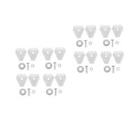 PRETYZOOM 8 Set Morsetto Parafulmine Triangolare in Acciaio Inox, Supporto | Montaggio Rapido per Torre e Armadio Esterno, per Travi a Scala e Pali Tondi, Finitura Argento