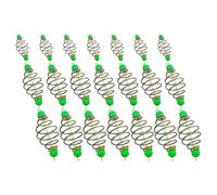 PRETYZOOM Accessori Mangiatoia per Esche da Pesca in Acciaio Inox 21 Pezzi Molla Resistente Pasturatore per Pesca alla Carpa Attrezzatura da Pescia per Principianti e Esperti