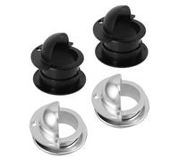 PRETYZOOM Accessori per Biliardino 8 Pezzi Kit di Sostituzione Coppa D'ingresso in Plastica Nera per Calcio Balilla, Inserto Porta Foro di Servizio, Compatibile Tavoli da Gioco Domestici