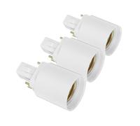 PRETYZOOM Adattatore Per Prese Di Luce A LED Da 3 Pezzi: Da G24q A E27, Adattatore Per Base Lampadina Media, Portalampada A 2 Pin, Convertitore E27 Per Apparecchi Di Illuminazione Per La