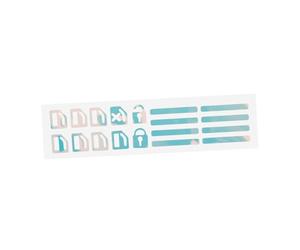 PRETYZOOM Adesivi Auto per Pulsanti Finestrino Blu Autoadesivi Protettivi che Brillano al Buio per Veicoli, Decorativo Luminoso per Interni Auto