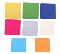 PRETYZOOM Adesivi Murali Memo Board Creativi in Feltro e Eva 8 Pezzi con 10 Push Rotondi Adesivi per Decorazioni Parete Casa e Aula Colore Casuale