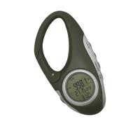 PRETYZOOM Altimetro Barometrico Portatile Termometro, Altimetro da Montagna a Moschettone, ABS Verde, Misura Altitudine, Pressione Aria e Temperatura per Alpinismo