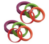 PRETYZOOM Anelli Guida per Mattarello in Silicone, Set da 8 Pezzi Distanziatori Regolabili per Spessore Impasto di Pizza, Pasta e Biscotti, Guida Antiscivolo per Stesura Uniforme