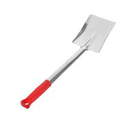 PRETYZOOM Ash Shovel For Fireplace Stainless Steel Coal Scoop With Rubber Handle Heat-resistant Fire Pit Tool For Bbq Garden Planting And Outdoor Cleaning
