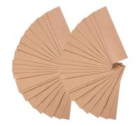 PRETYZOOM Astucci per Penna in Carta Kraft Marrone 50 Pezzi Finestra Trasparente, Custodie Protettive Singole, Confezione per Penne a Sfera, Adatti a Eventi e Feste