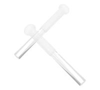 PRETYZOOM Bacchette per Ciotola Tibetana in Acrilico 2 Pezzi, Mazzuolo per Percussioni Rivestimento in Gomma Antiscivolo, Bastoncini per Ciotola Sonora per Yoga e Terapia del Suono