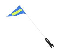 PRETYZOOM Bandiera Sicurezza per Bicicletta con Asta Solida Riflettente Blu Facile da Installare e Resistente al Vento per Trailer e Pubblicità Ciclistica