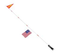 PRETYZOOM Bandiere per Bici con Asta Arancione ad Alta visibilità per Bandierina Sicurezza Bicicletta Triangolare Resistente Accessori Ciclismo Outdoor per Segnalazione e Protezione