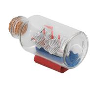 PRETYZOOM Barca a Vela in Bottiglia di Vetro Trasparente Decorazione Oceanica per Desktop con Tema Marino Idea Regalo Artigianale per Interni Elegante Design da Collezione