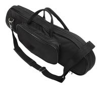 PRETYZOOM Borsa Porta-tromba Oxford Spesso Tracolla Regolabile, Interno in Cotone Imbottito, Tasca Anteriore Porta Accessori, Custodia Portatile per Trasporto Tromba Orizzontale, Resistente