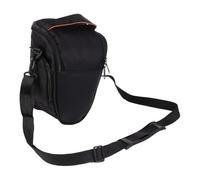 PRETYZOOM Borsa Protettiva per Fotocamera in Nylon Nero e Resistente alla Polvere Tracolla Regolabile e Tasca Laterale per Camping e Hiking