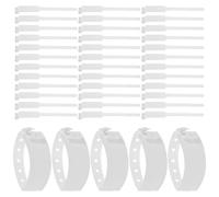 PRETYZOOM Braccialetti Identificativi Monouso Ospedalieri in PVC Impermeabili 100 Pezzi Braccialetti Vuoti di Sicurezza per Pazienti Uso Clinico e Tracciamento Medico