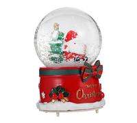 PRETYZOOM Carillon di Cristallo con Babbo Natale E Fiocchi di Neve Decorazione Natalizia Unica per La Famiglia