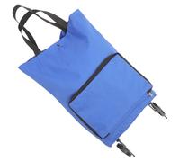 PRETYZOOM Carrello della Spesa Pieghevole con Ruote, Capienza Grande Blu