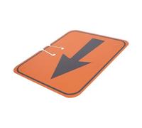 PRETYZOOM Cartello Stradale Freccia in Plastica Abs Arancione per Cono Stradale, Design ad Alta Visibilità, per Segnalazione Lavori Stradali Temporanei e Cantieri Estesi
