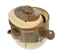 PRETYZOOM Casseruola di Terracotta Tradizionale per Cinese, Pentola per Bollire Decotti, Resistente al Fuoco Aperto, Utensile da Cucina in Materiale Naturale