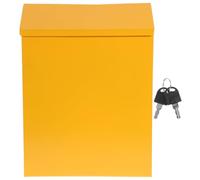 PRETYZOOM Cassetta Postale per Conservare Lettere e Documenti da Parete Serratura in Ferro Gialla Grande Capacità Stile Semplice e Funzionale per Ufficio e Scuola