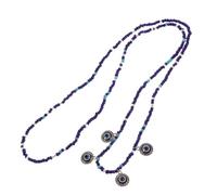 PRETYZOOM Catena la Vita Perline in Vetro Blu Design Minimalista Unico, Elegante e Raffinato, per Valorizzare le Curve e L'attrattiva Individuale Femminile