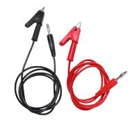 PRETYZOOM Cavi di Spina Banana 4mm a Morsetto Coccodrillo 2 Pezzi in Rame e Plastico per Laboratorio Elettronico Connessione Sicura e Buona Conduzione