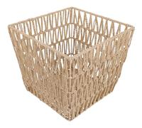 PRETYZOOM Cestino Intrecciato in Materiale Resistente per Raccolta Differenziata da Interno Multiuso come Contenitore per Rifiuti e Portaoggetti Design Pastorale per Bagno e Cucina