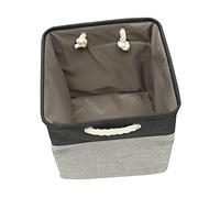 PRETYZOOM Cesto Portabiancheria Sporca Extra Large Pieghevole Design Moderno Per Lorganizzazione Della Casa Nero E Grigio