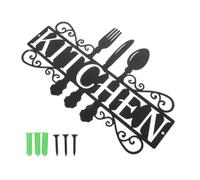 PRETYZOOM Ciondolo Decorativo in Ferro Stile Retrò Lettere Kitchen, Insegna da Parete per Ristorante e Casa, Decorazione Creativa Murale Resistente per Ingresso, Feste e Matrimoni