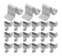 PRETYZOOM Clip di Supporto per Mensole Stabilità Antiscivolo in Ferro Argento 50 Pezzi e Compatibilità per Armadi da Cucina e Spazio di Stoccaggio