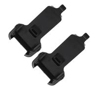 PRETYZOOM Clip Interfono da Cintura Nero in Abs, Leggero, 2 Pezzi | Ricambio per Interphone e Intercom, per Eventi, Facile da Usare, Pratico da Portare