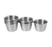 PRETYZOOM Confezione Da 12 Contenitori Per Salse in Acciaio Inossidabile Multiuso E Facili Da Pulire Perfetti Per La Cucina E Gli Eventi Allaperto