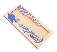 PRETYZOOM Contenitore per Contanti di Laurea in Legno Portafoglio Rettangolare Clip per Banconote Design Busta per Protezione del Denaro per Regalo di Laurea o Aziendale