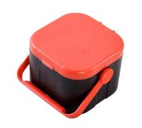 PRETYZOOM Contenitore Traspirante per Esche Vive Coperchio Quadrato Resistente per Pesca e Allevamento di Vermi della Sabbia e Lombrichi Portatile