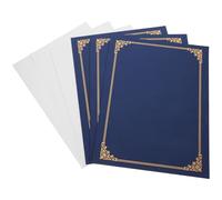 PRETYZOOM Copertine per Certificati Custodia Classica Set da 3 in Navy per Documenti e Certificati con Protezione