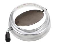 PRETYZOOM Copertura in Ferro Argento per Caminetti a Carbone e Sistemi di Riscaldamento, Regolatore Tiraggio Sigillo Ermetico, Riduce Fuliggine, Diametro Tubo 15cm