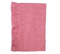 PRETYZOOM Copertura per Porta Forno con Lacci Rosso Resistente al Calore, Facile da Installare, Decorazione Rustica Raffinata per Cucina in Casolare e Vacanze