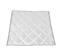 PRETYZOOM Copertura Termica per Congelatore da Esterno Argento 27,5x27,5 | Alluminio e Oxford, e Riflettente, con Magnete, per Balcone e Apparecchi a Cassa