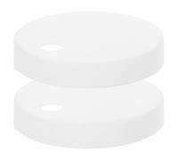 PRETYZOOM Copri Bulloni per Wc in Plastica Bianca da 45mm Facile Installazione e Finitura Lucida per Accessori Bagno Funzionali ed Eleganti