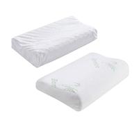 PRETYZOOM Copricuscino Singolo in Fibra Di Bambù Traspirante Per Cuscino Memory Foam Cervicale 24X16 Pollici Ergonomico Sollievo Dal Dolore Al Collo