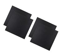 PRETYZOOM Cotone e Poliestere Tessuto per Punto Croce 11ct 4 Pezzi Nero | Ricamo e Schemi a Croce, Adatto a Principianti e Lezioni Creative, 30x30 CM, Confezione