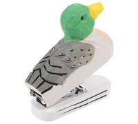 PRETYZOOM Cucitrice da Tavolo in Legno a Forma di Anatra, Mini Spillatrice Decorativa per Ufficio e Scrivania, Cucitrice Manuale Compatta e Artigianale per Organizzazione Carta