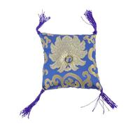 PRETYZOOM Cuscino Accessorio per Buddhismo Colore Casuale Stile Nepal, Pratico e Fissaggio Sicuro per Ciotola Sonora Buddista Blu per Ciotole di Canto