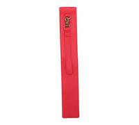 PRETYZOOM Custodia per Bacchette Batteria in Pelle PU Rossa Leggera Portatile con Apertura Rapida e Supporto da Appendere Borsa Organizer per Percussionisti in Viaggio
