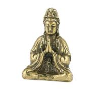 PRETYZOOM Decorazione Buddha Quan Yin in Ottone Massiccio Ornamento Da Scrivania Resistente e Decorazione Per Soggiorno e Ufficio Vintage Per Casa e Ufficio